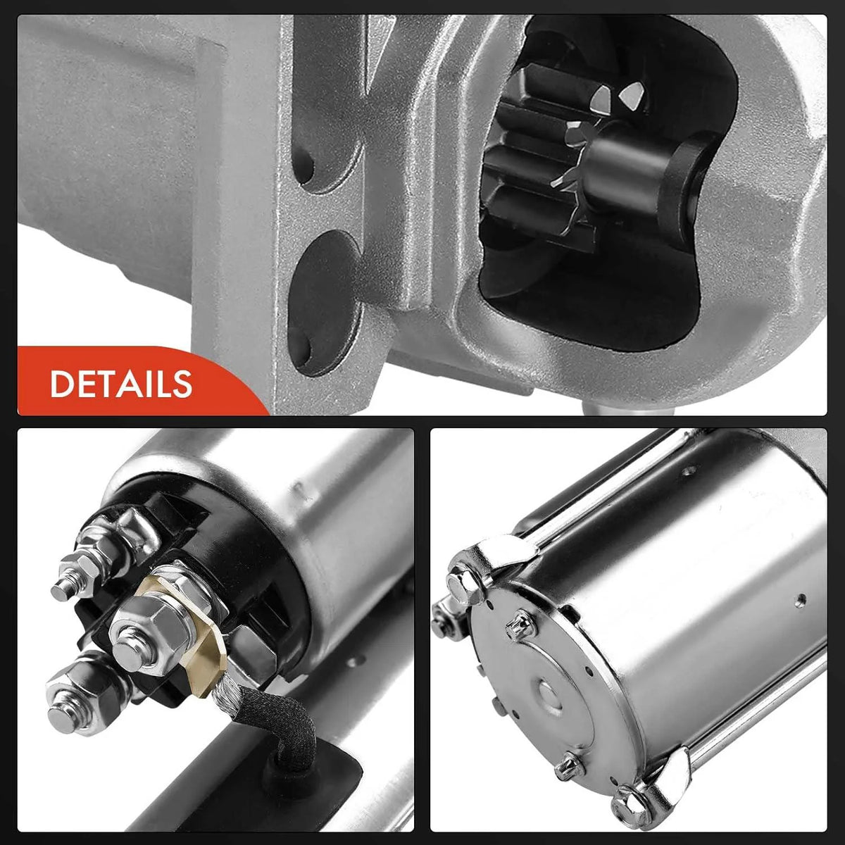 A-Premium Starter Motor Compatible with Chevy Silverado, Tahoe, Express & GMC Sierra, Savana, Yukon & Cadillac Escalade & Hummer, 6.0L 6.2L, 12V 1.4KW 13-Teeth Clockwise, Replace# 12588052, 89017844