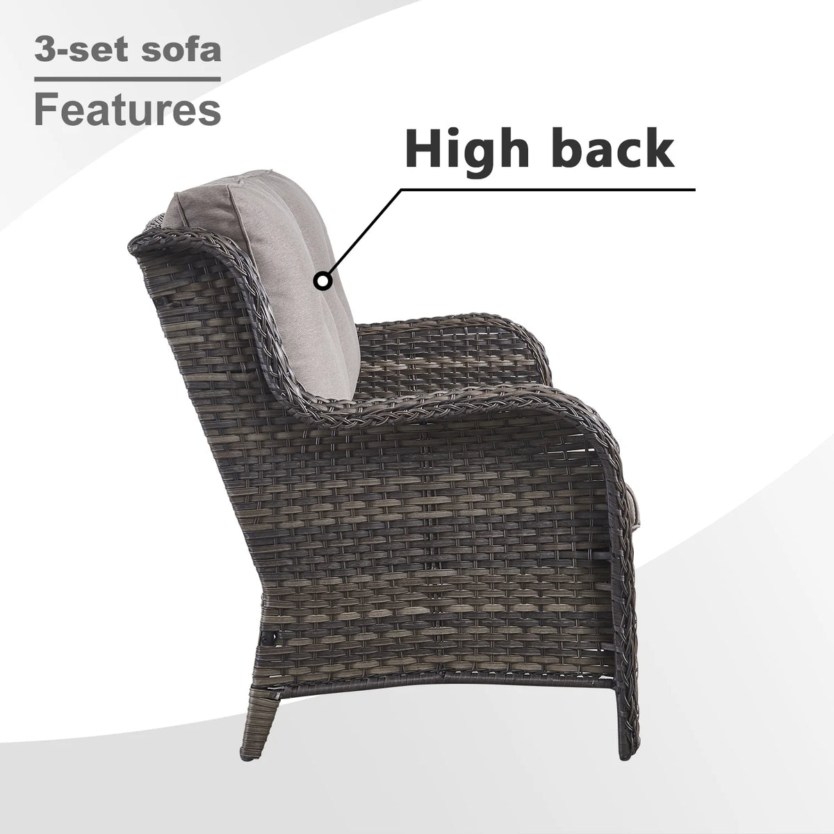POCASSY 7 Piece Rattan Sofa Seating Group with Cushions