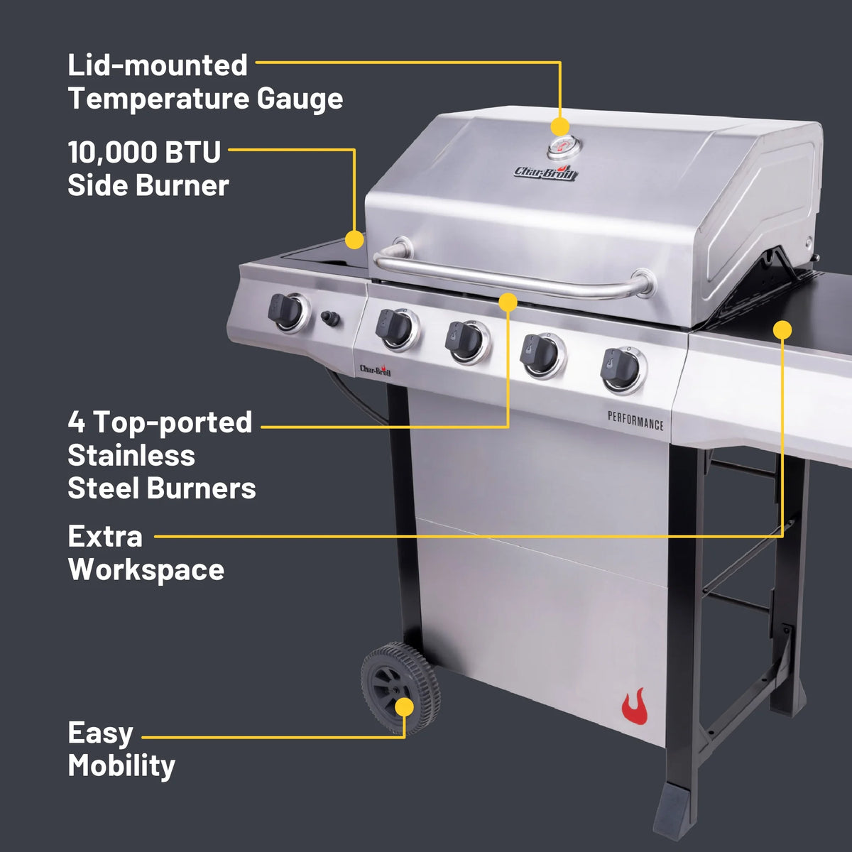 Charbroil? Performance Series? 4-Burner Gas Grill