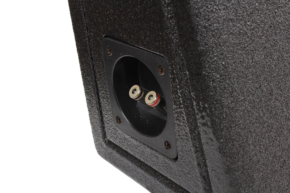 QPower QBomb Double 10 Inch Vented Subwoofer Speaker Box with Black Bed Liner