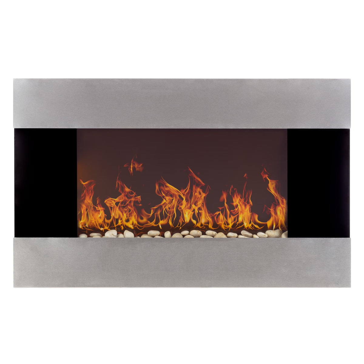 Northwest 36-inch Wall-Mount Electric Fireplace Heater with Orange Flame and Remote