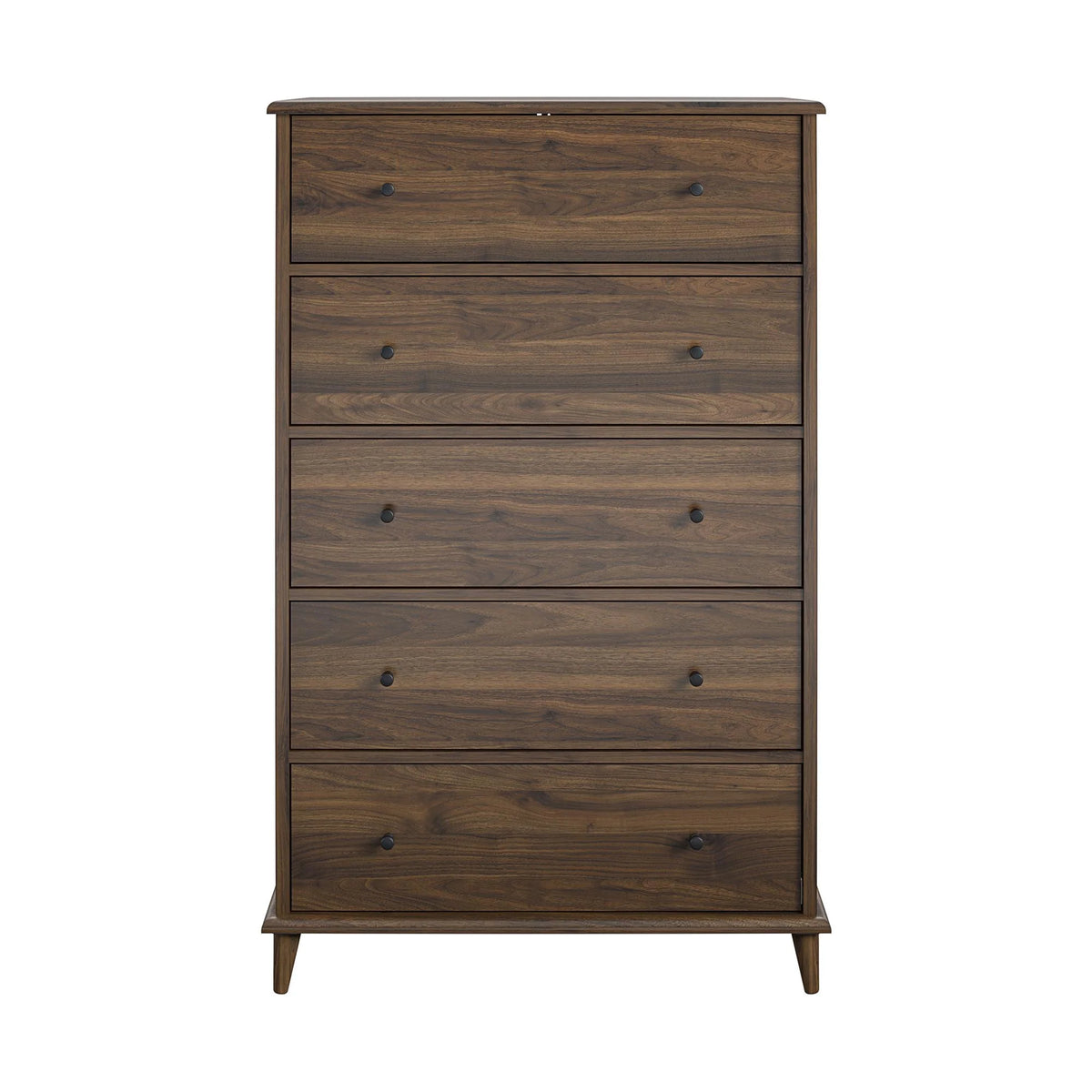 Ameriwood Home Farnsworth 5-Drawer Dresser, Walnut