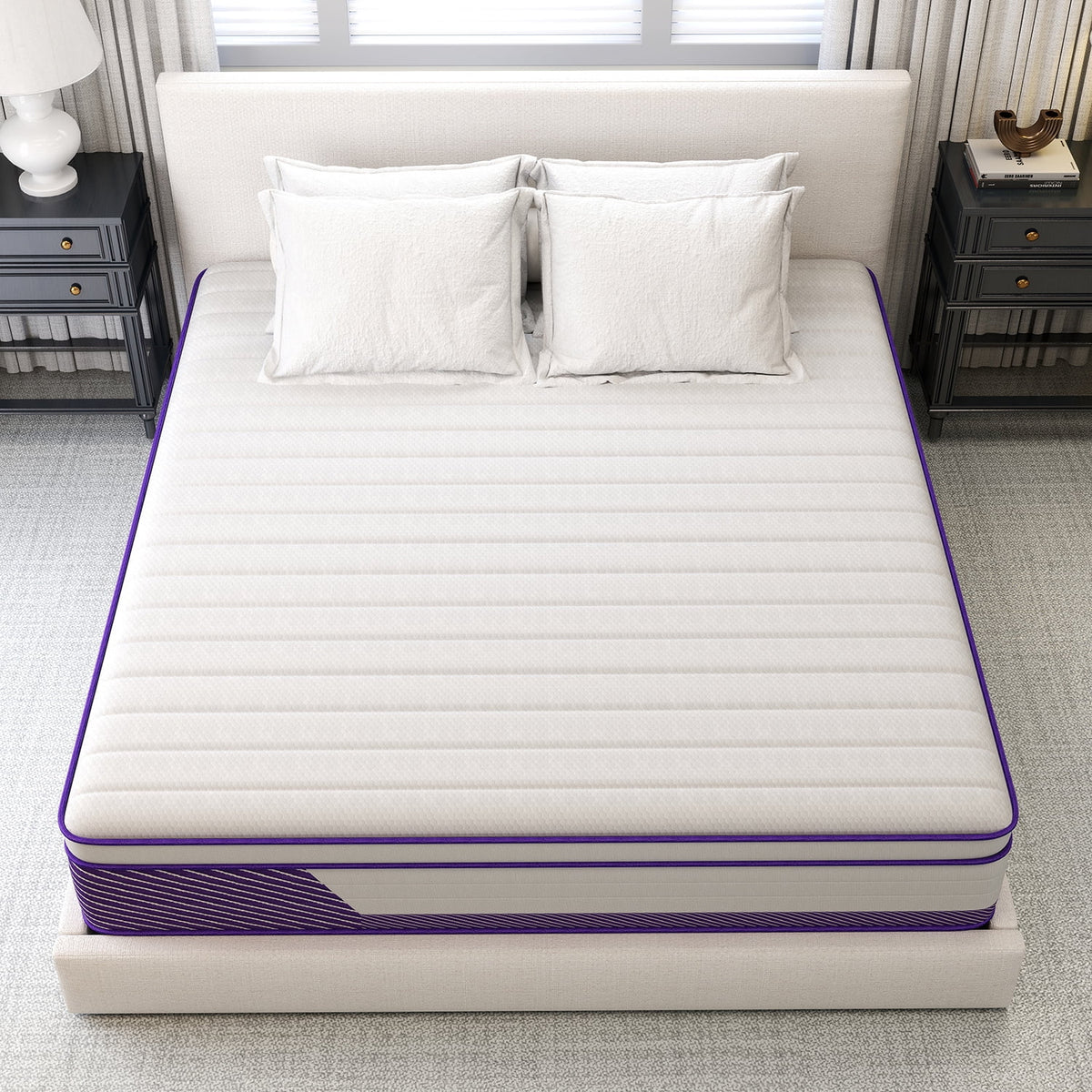 12 inch Twin Mattress,Hybrid Mattresses Medium Firm in a Box