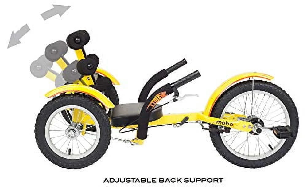 Mobo Mobito: The Ultimate 3-Wheeled Cruiser, Youth - Yellow Unisex