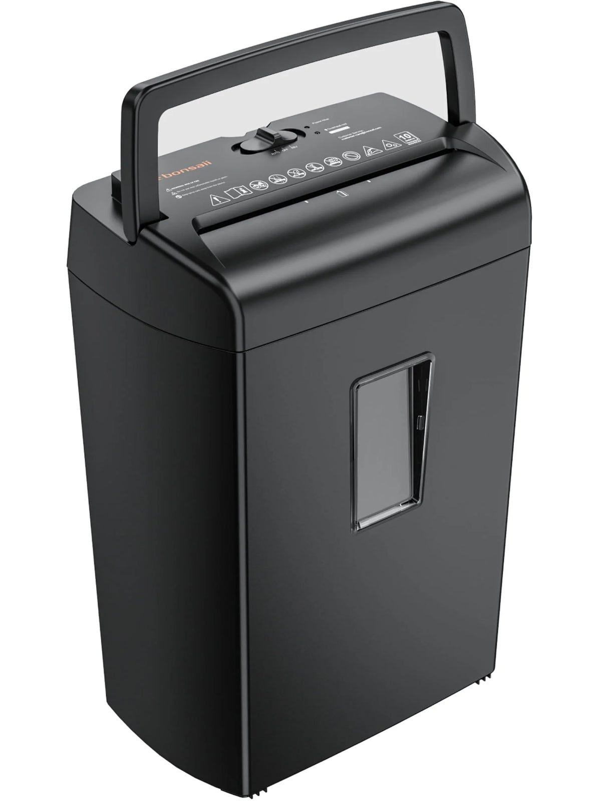 Paper Shredder 10-Sheet Cross Cut Shredder with 5.3 Gallons Wastebasket