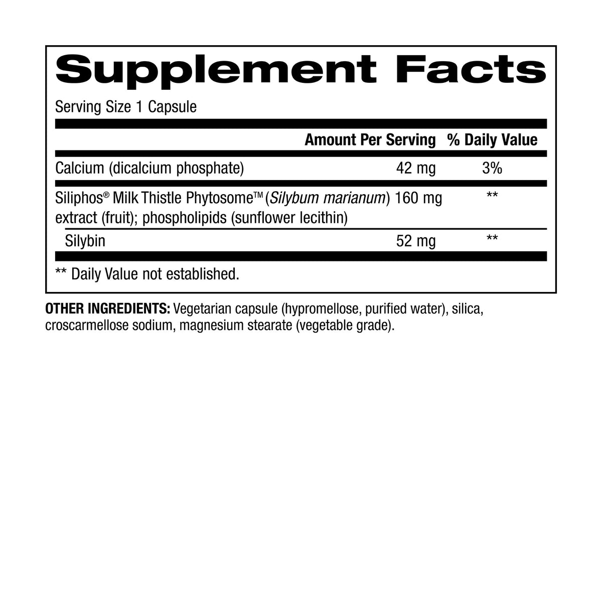 trunature Premium Milk Thistle 160 mg, 120 Vegetarian Capsules