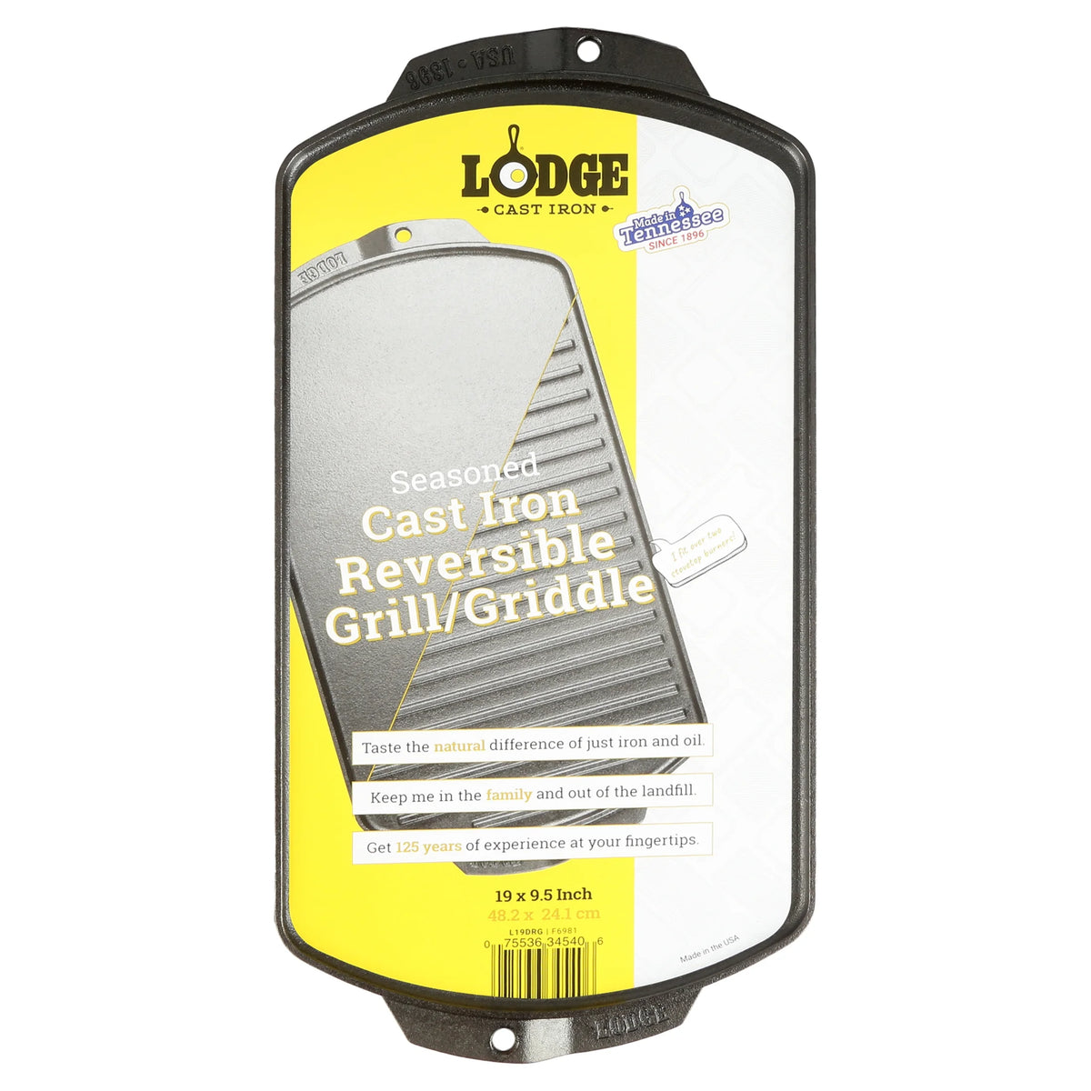 Seasoned Cast Iron Reversible Grill/Griddle