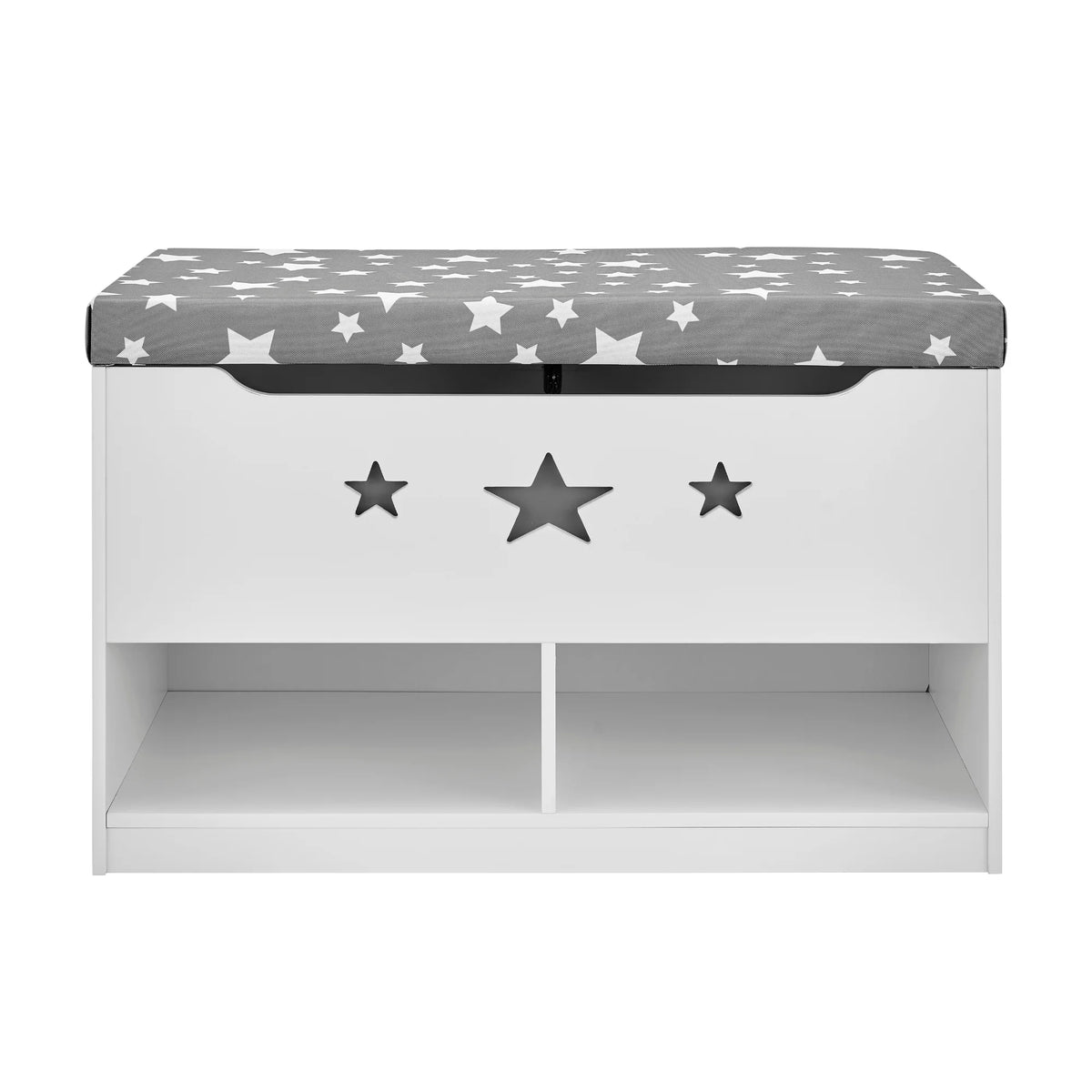Sturdis Wooden Toy Box Spacious Storage for Home Organization, White