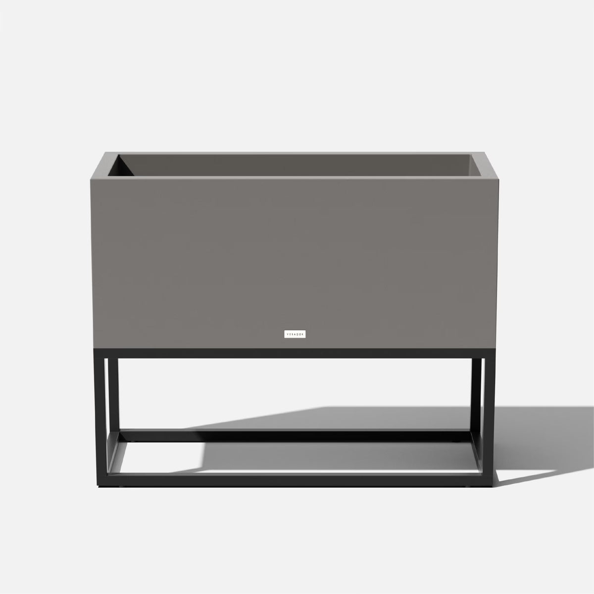 Veradek Block Series Raised Long Box Plastic Planter - (32 in., Black)