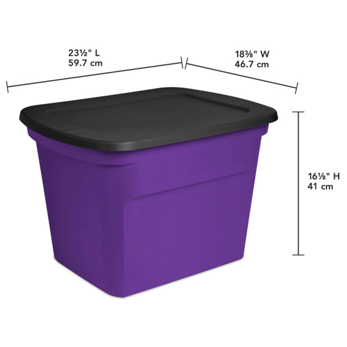 Sterilite 18 Gallon Orange Plastic Storage Container Bin Tote with Lid (8 Pack)