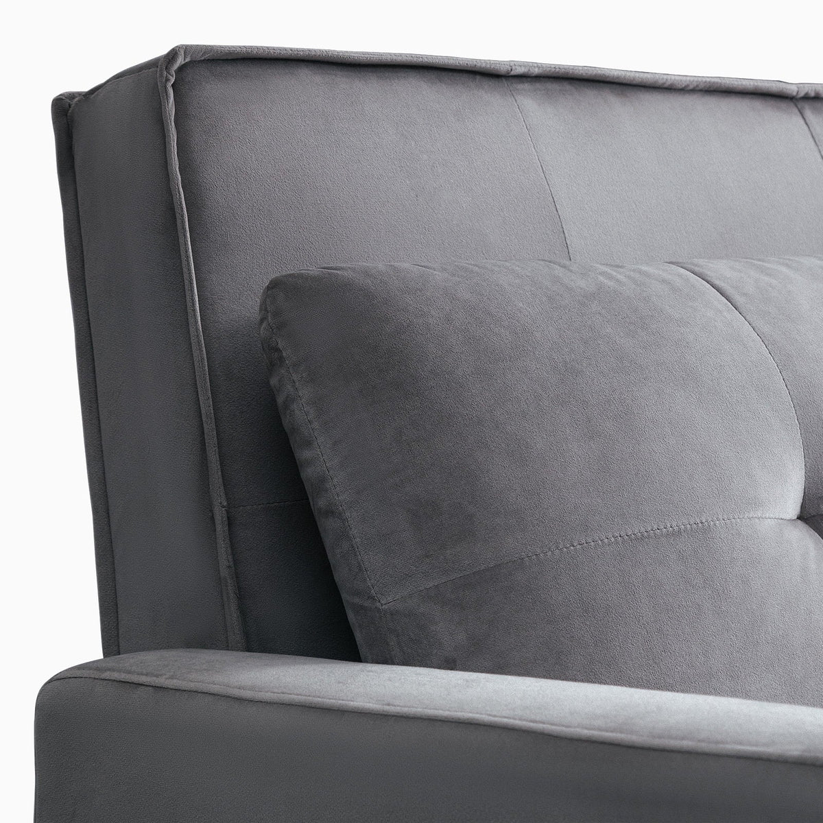 ZAFLY Pull Out Sofa Bed, Convertible Loveseat with Side Pockets, 2 Seater Small Sleeper Sofa, Pull Out Couch for Living Room/Bedroom, Dark Gray