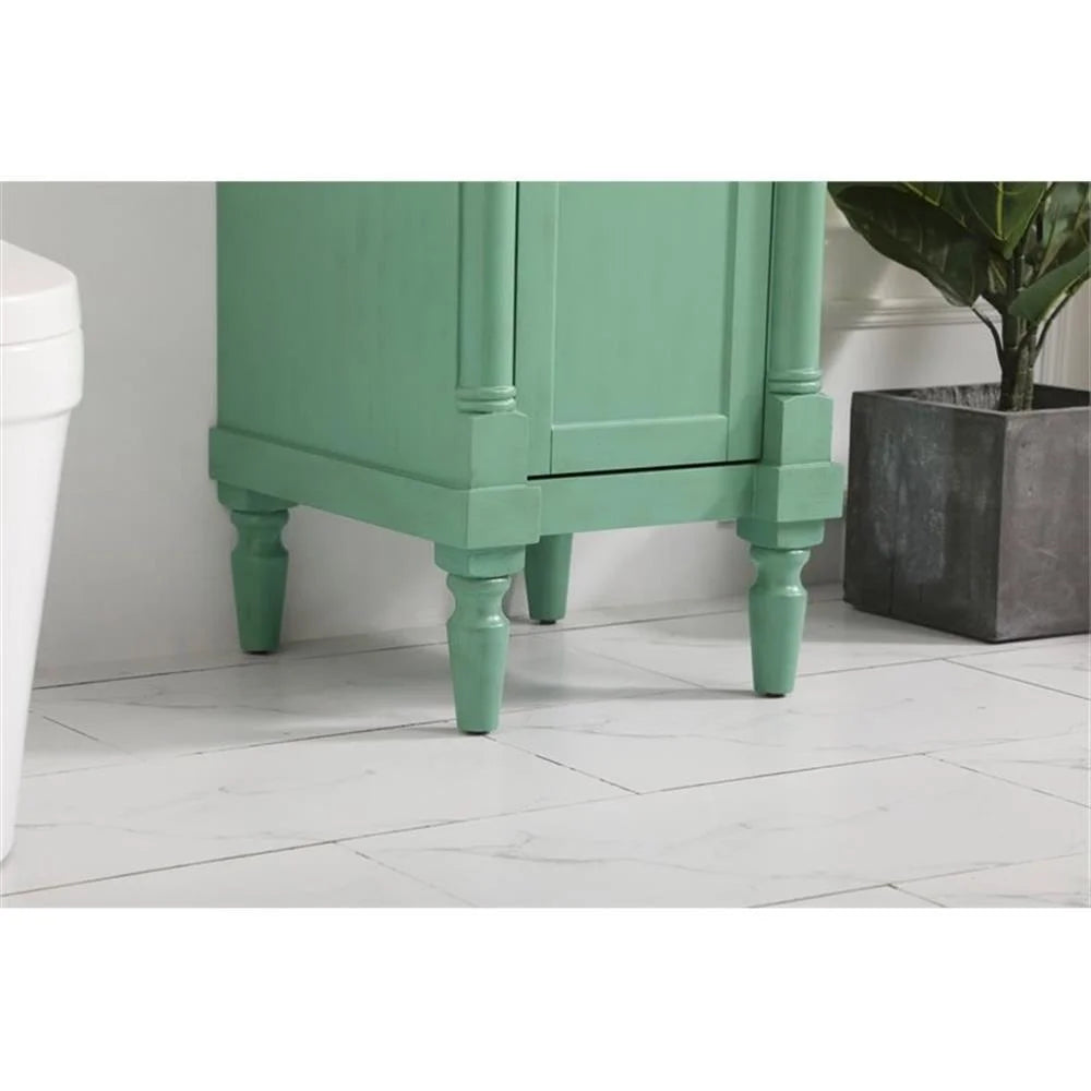 18.5 inch single bathroom vanity in blue