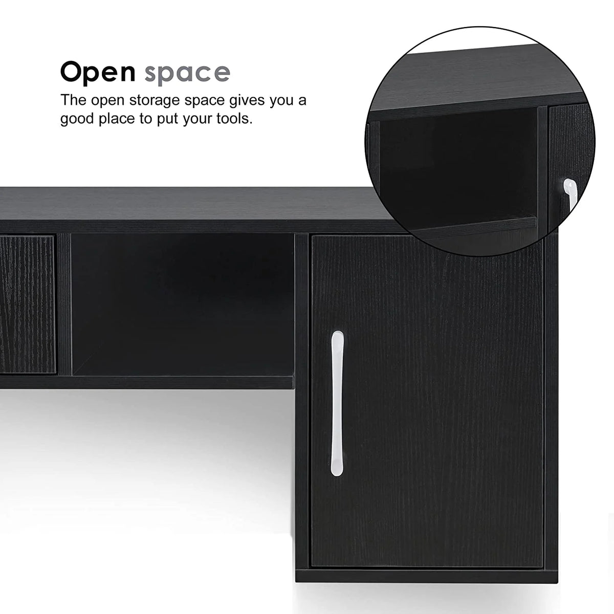BarberPub Barber Wall Mount Station with Drawers, Beauty Multi-Functional Storage Cabinet 2530