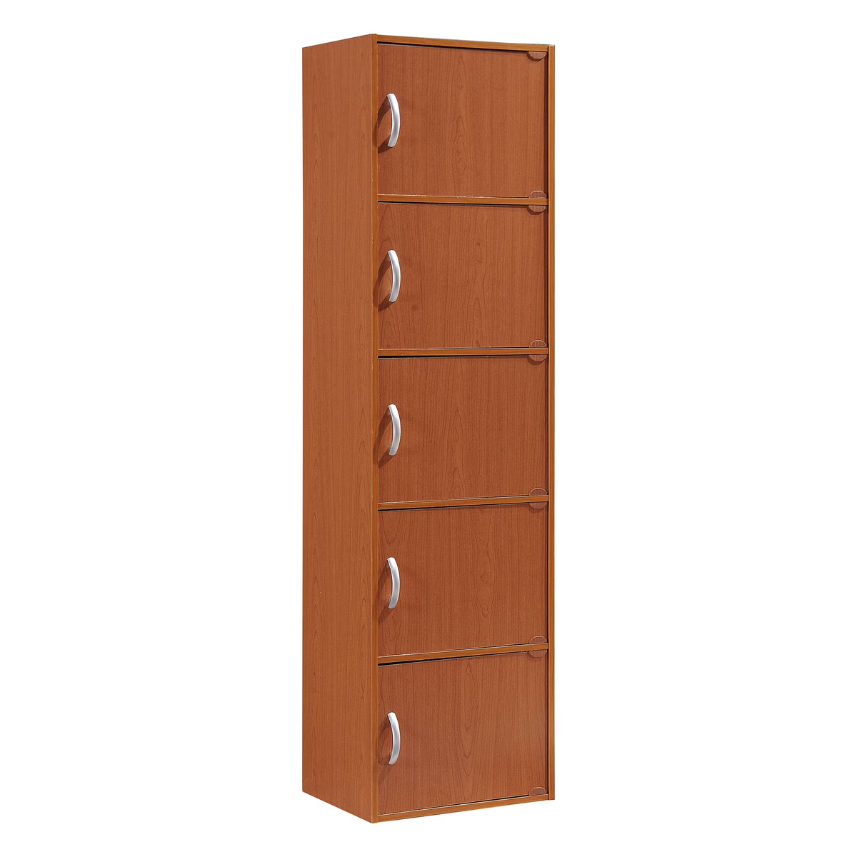 Hodedah 5-Shelf, 5-Door Multipurpose Cabinet, Multiple Colors