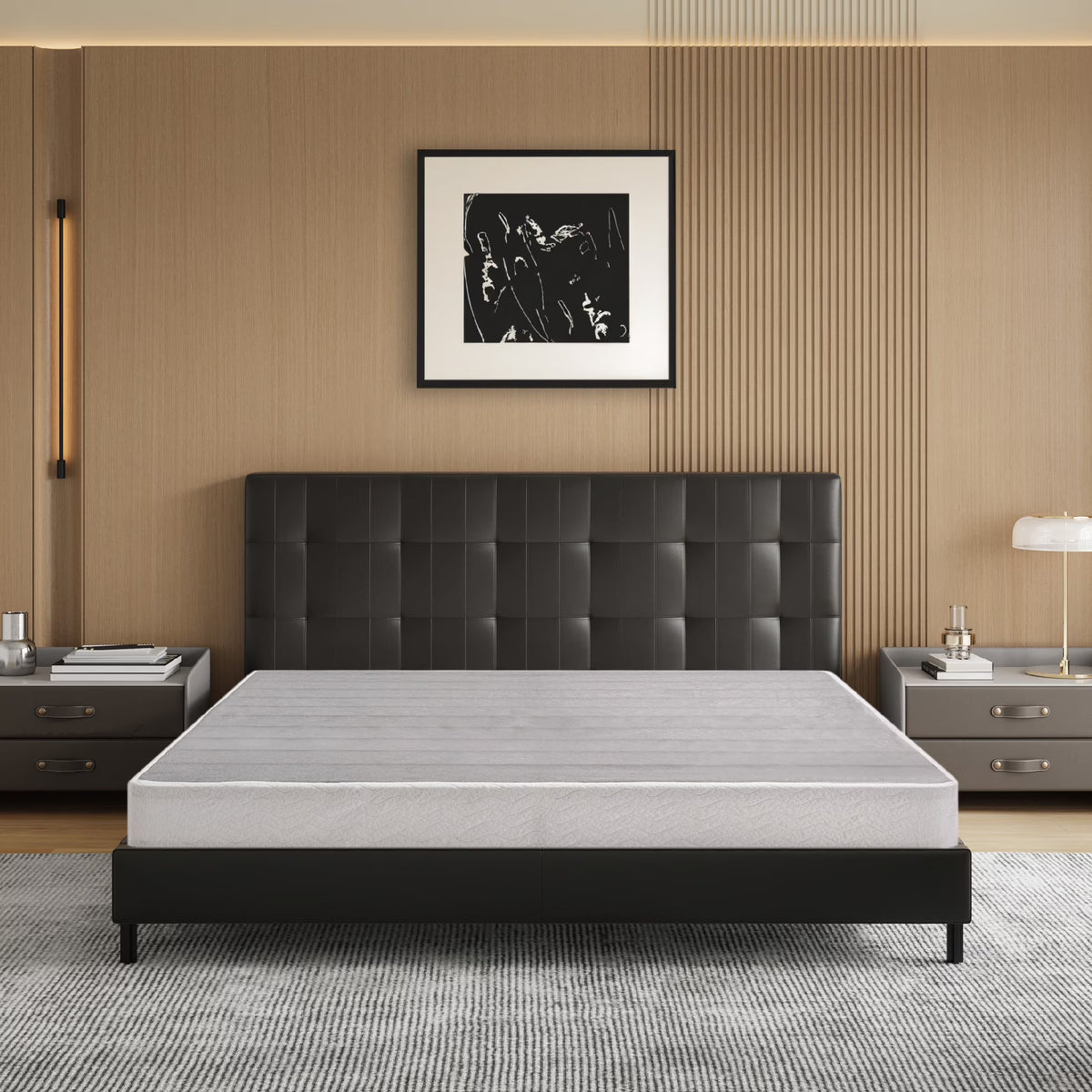EGOHOME 5 inch Queen Size Metal Box Spring, Easy Assembly Mattress Foundation