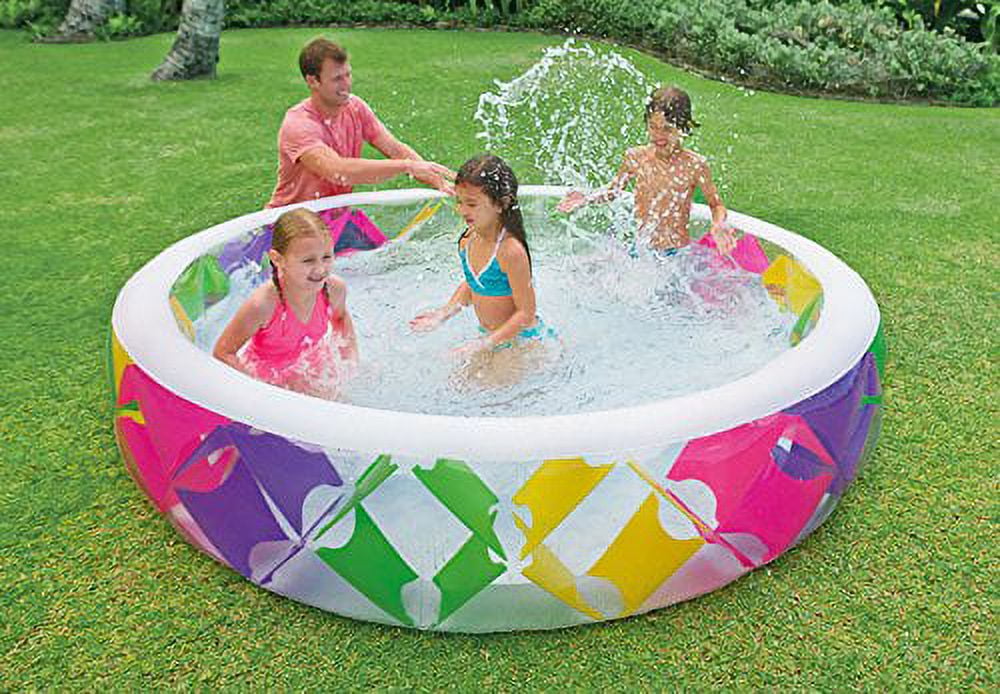 Intex 90" Swim Center Color Pinwheel Whirlpool