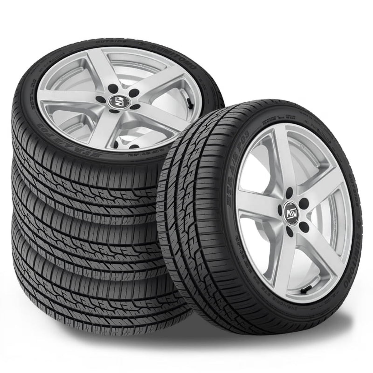 4 Sumitomo HTR A/S P03 235/60R18 107V Performance All Season Tires 65000 MILE ASP49 / 235/60/18 / 2356018