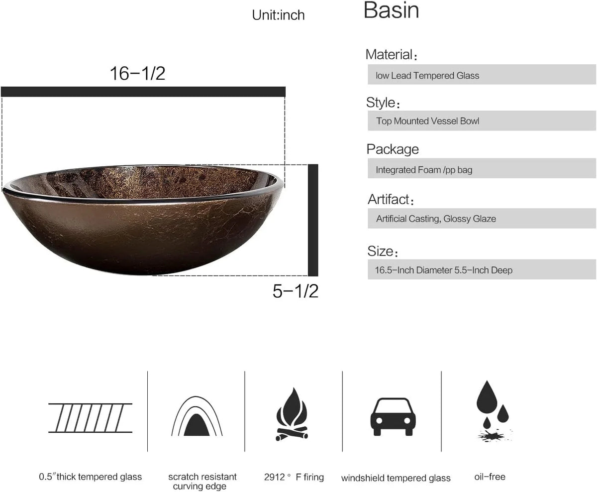 FULLWATT Bathroom Ceramic Sink Vanity Vessel Basin Porcelain Faucet Drain Combo Rectangle,White