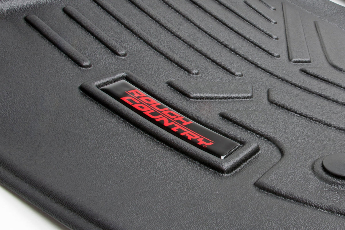 Rough Country Floor Mats for 2017-2024 Nissan Titan | 16-24 Titan XD - M-81712