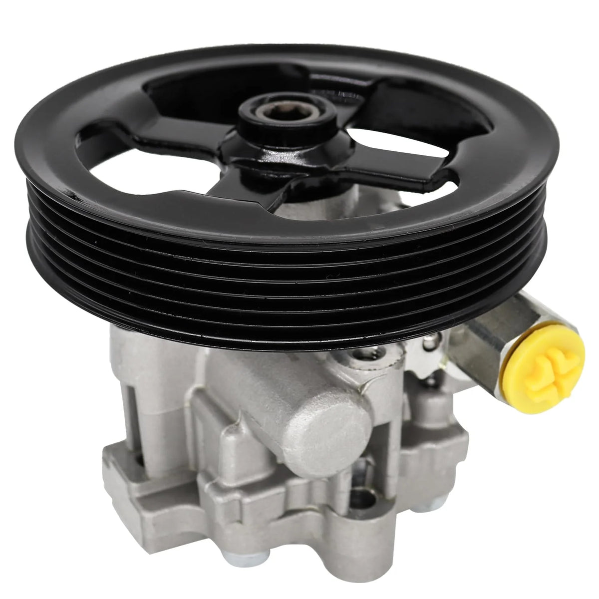 Detroit Axle - Steering Pump for 2007-2017 Jeep Patriot Compass Dodge Caliber Power Steering Pump w/Pulley 2008 2009 2010 2011 2012 2013 2014 2015 2016 Replacement 96-2401