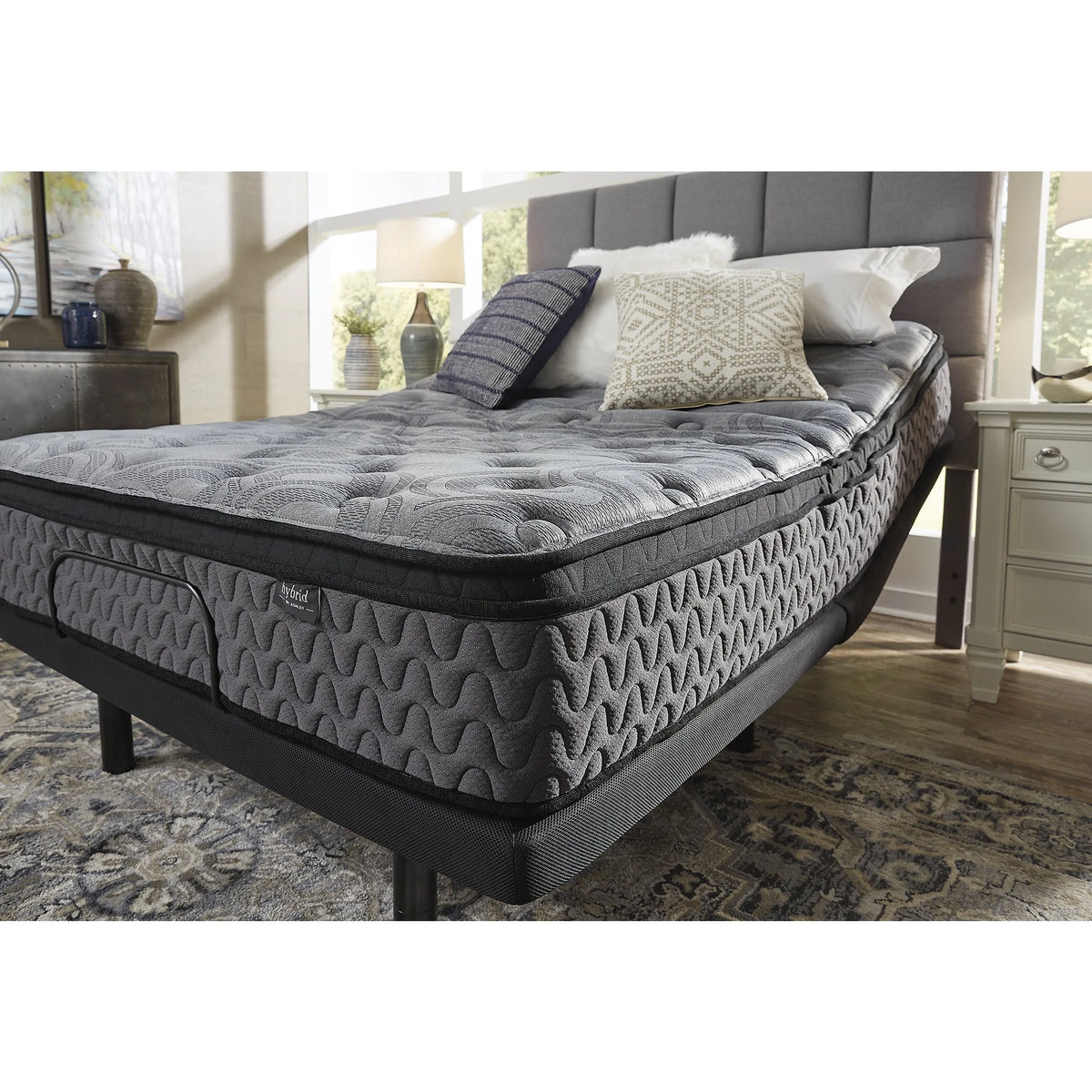 Signature Design by Ashley  Comfort Plus Twin Mattress, Gray
