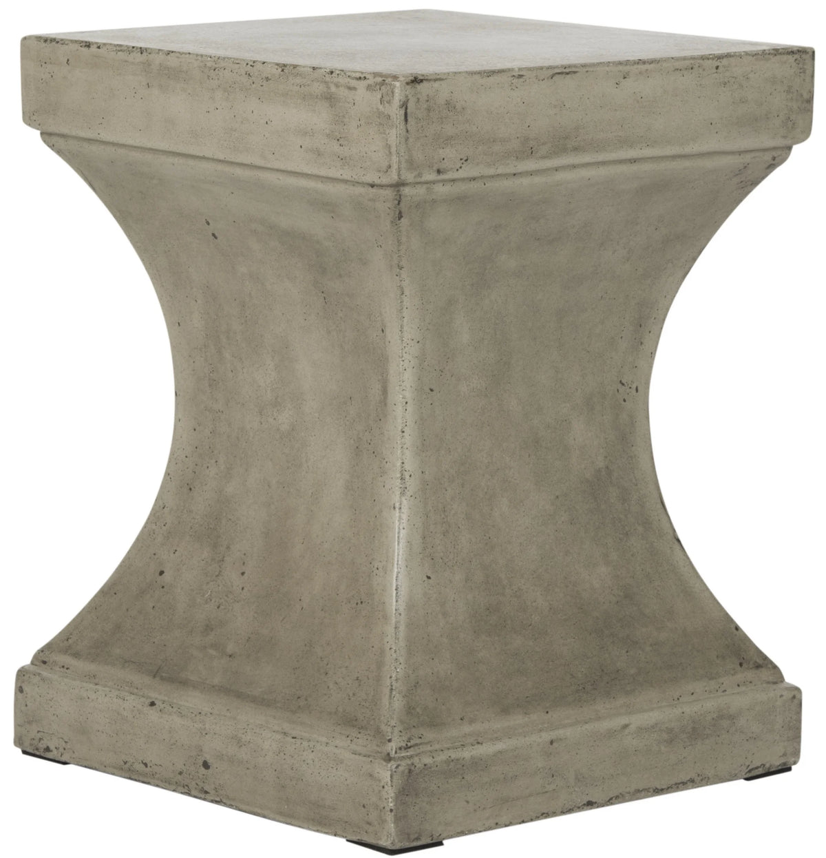 Safavieh Curby Outdoor Modern Concrete Accent Table - Dark Grey