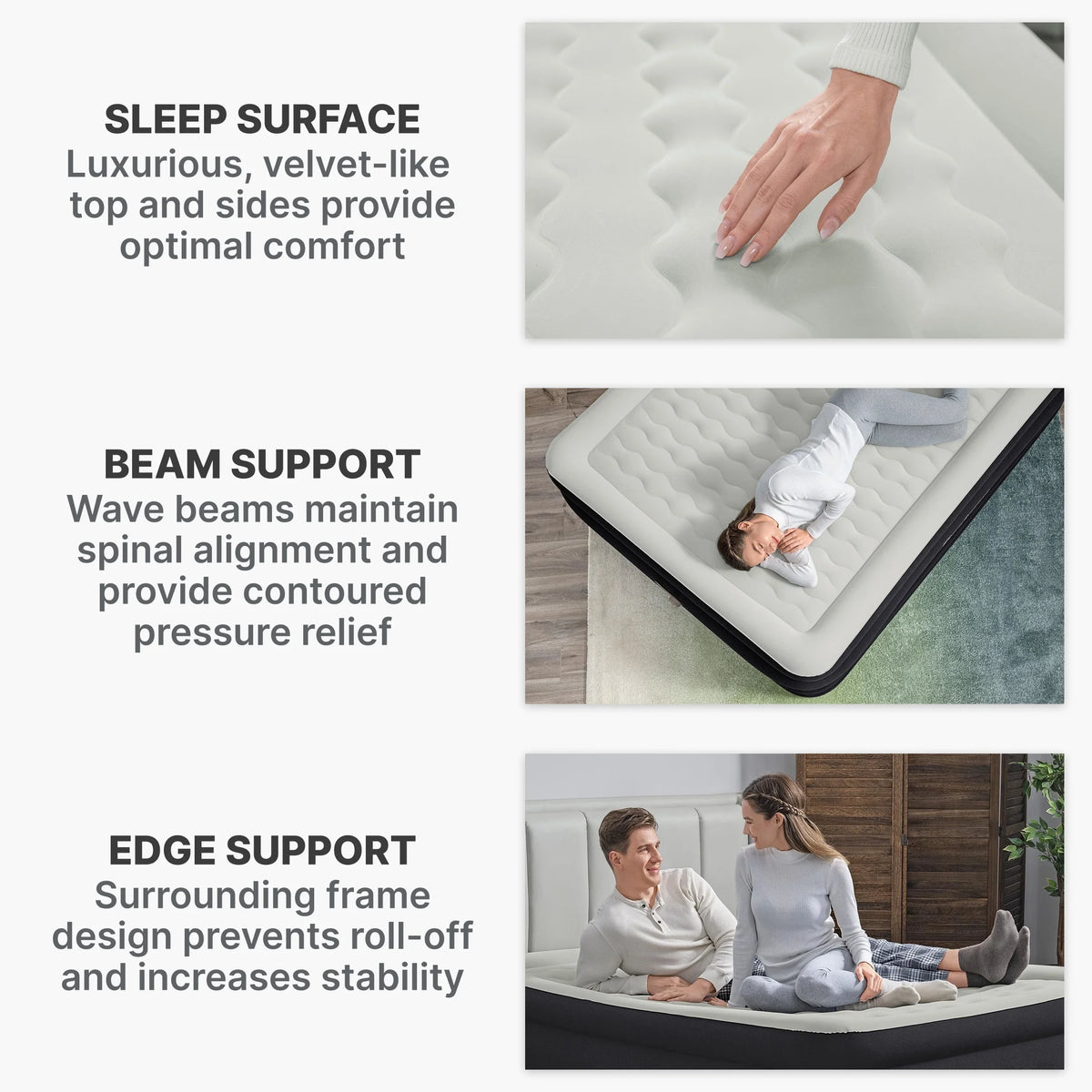 Bestway Tritech Air Mattress Queen 24" with Built-in AC Pump Included