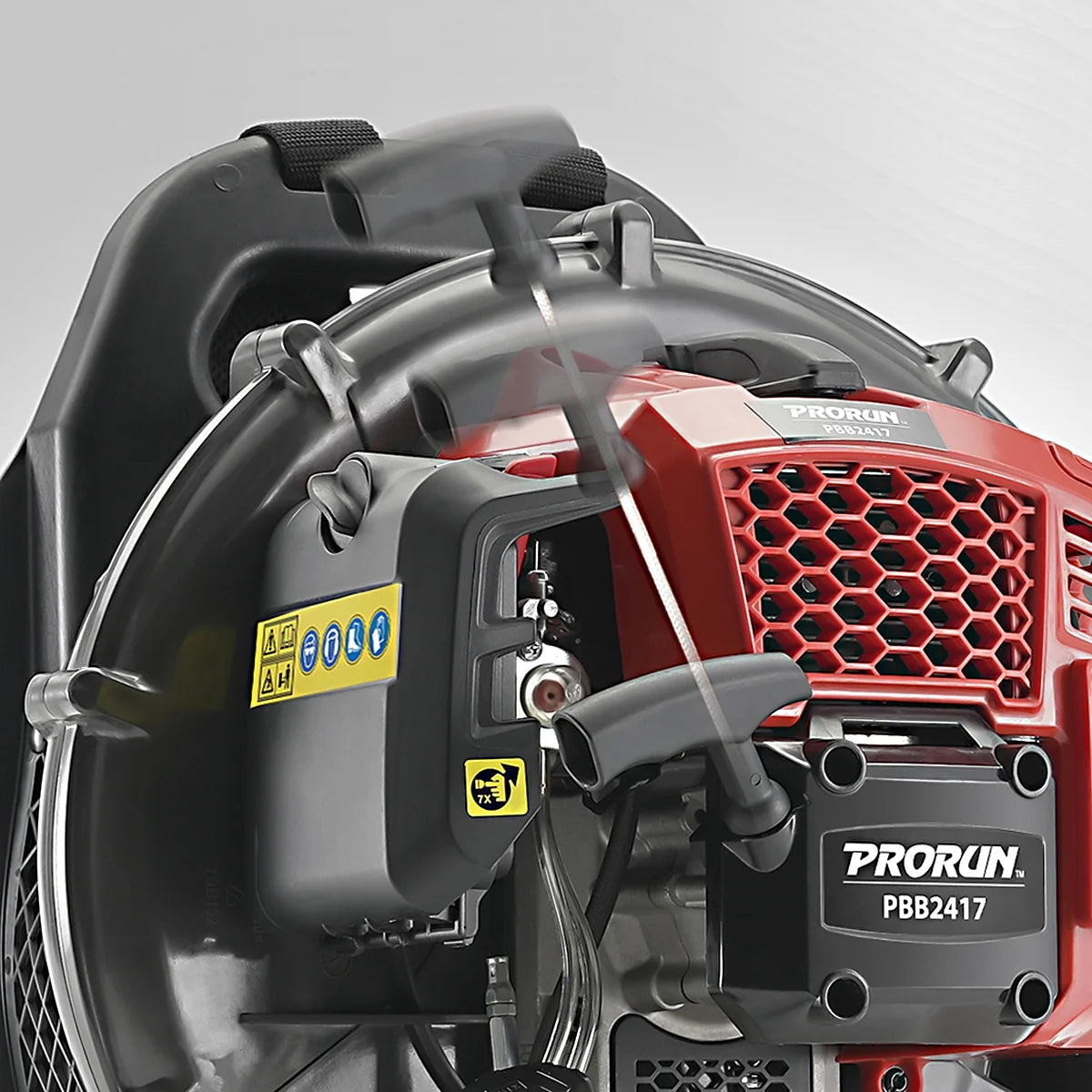 PRORUN 51.7cc 570 CFM 250 MPH Gas-Powered 2-Cycle Backpack Leaf Blower
