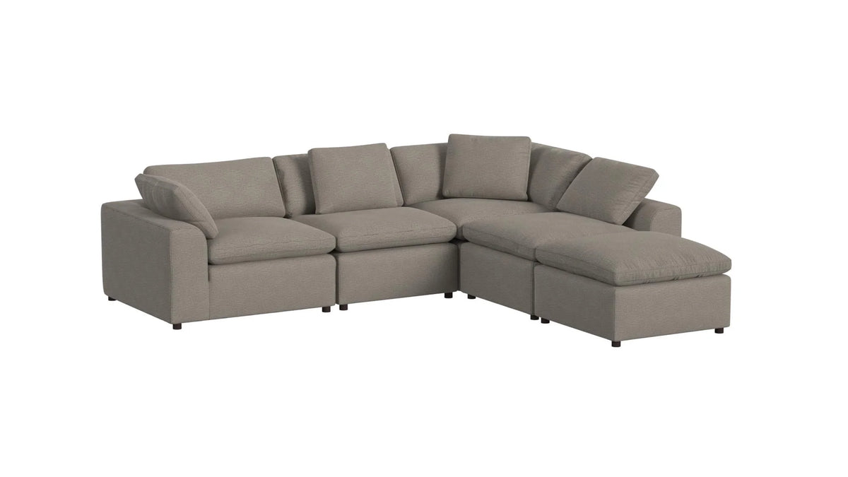 York Modular Corner Chair, Urban Steel Taupe