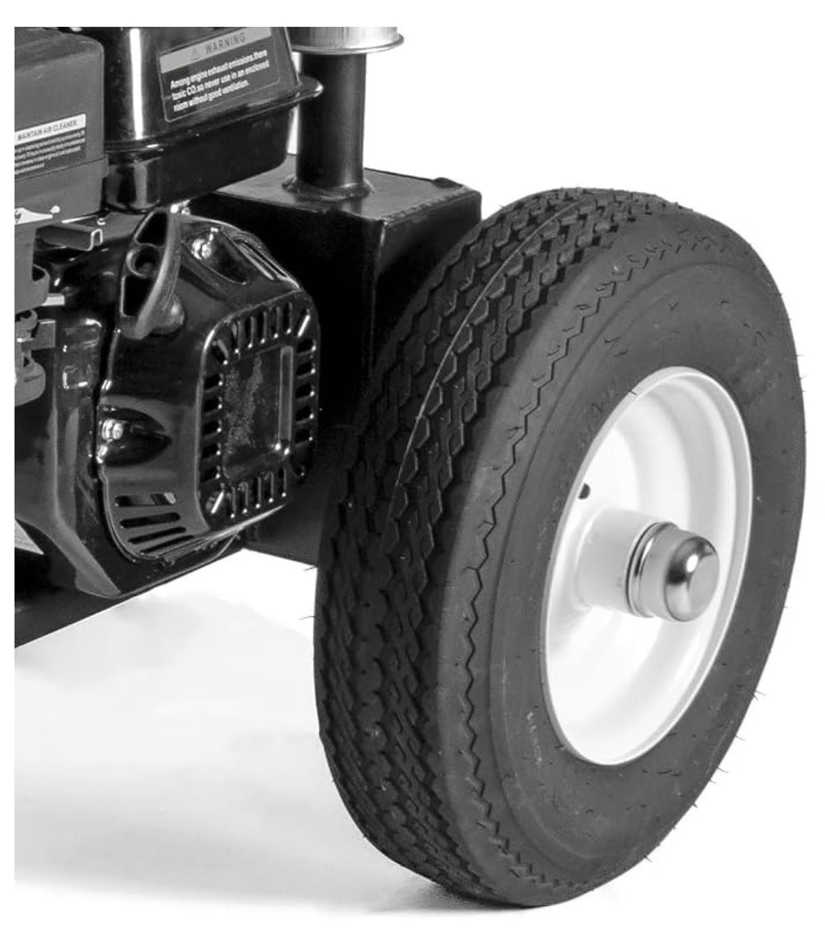 Log Splitter Wheel with Tire - 4.8x8" Replacement Wheel - 3/4" Bearing - for Log Splitters, Generators, Wagons & Carts - 390lb Capacity
