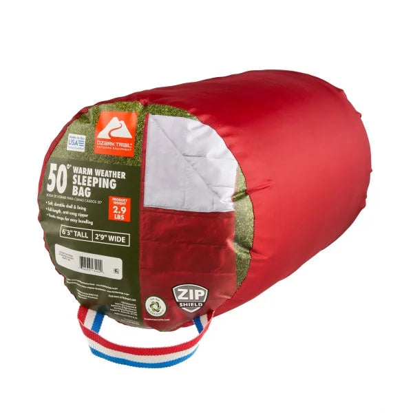 (3 pack) Ozark Trail 50 F Rectangular Sleeping Bag