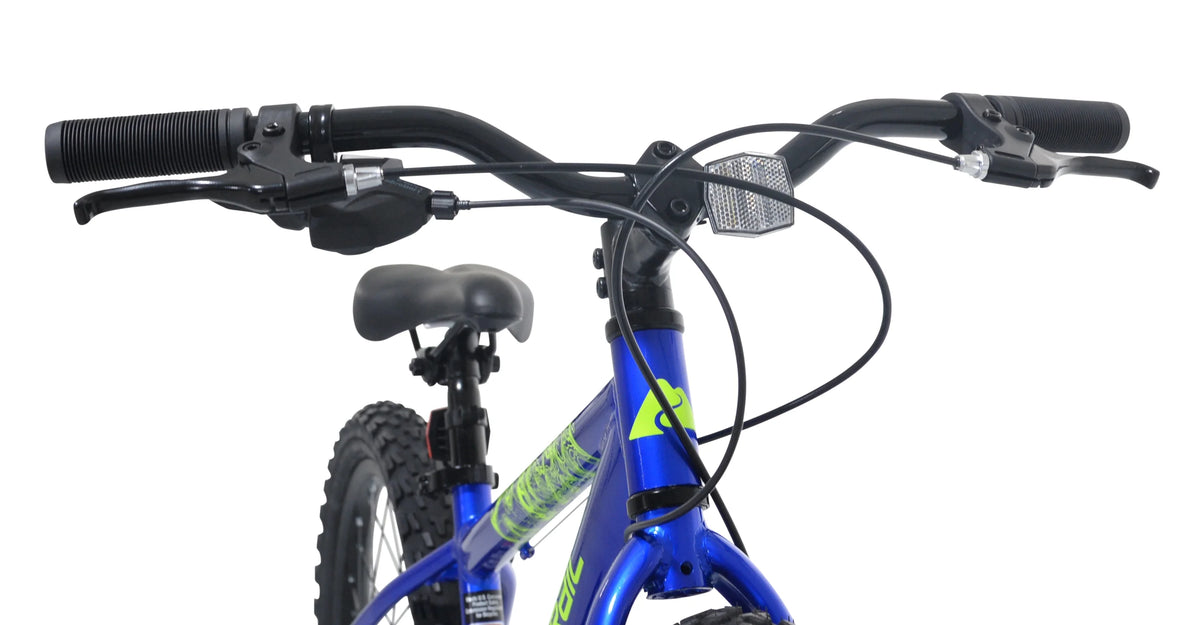 20" Ozark Trail Vibe Mountain Bicycle, 7 Speed, Fits Riders 3'11"-4'4", Blue, Teen, Unisex