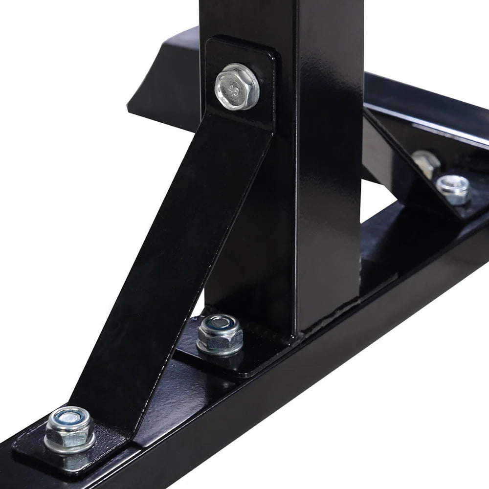 Ktaxon Pair of Standard Solid Barbell Bench Adjustable Steel Squat Rack Stands for Gym Workout Exercise
