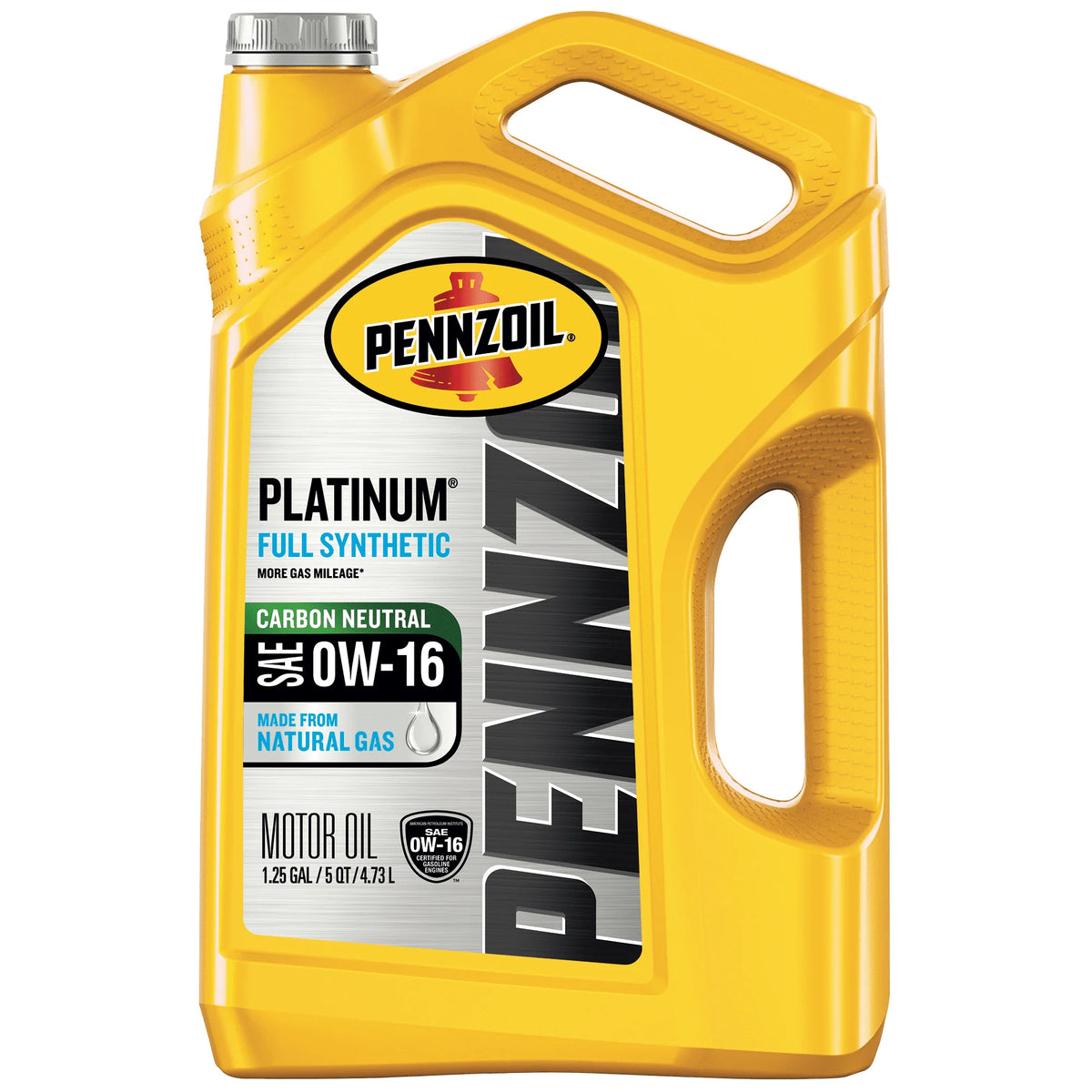 Pennzoil Platinum Full Synthetic 0W-16 Motor Oil, 5-Quart