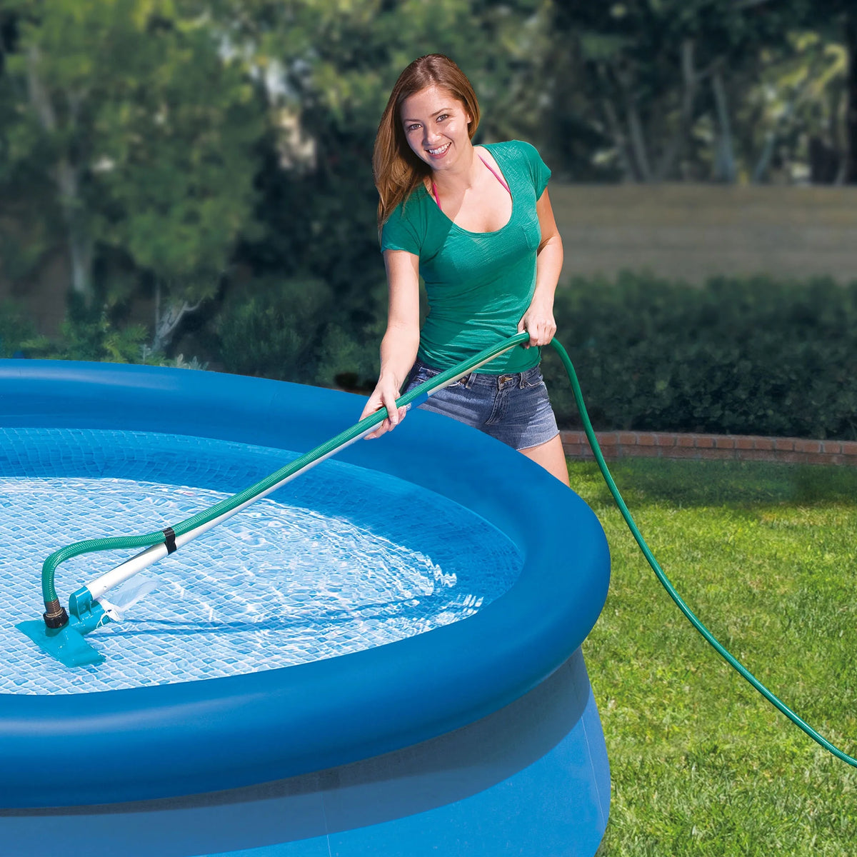 Intex 15' x 48" Metal Frame Above Ground Pool with Filter Pump