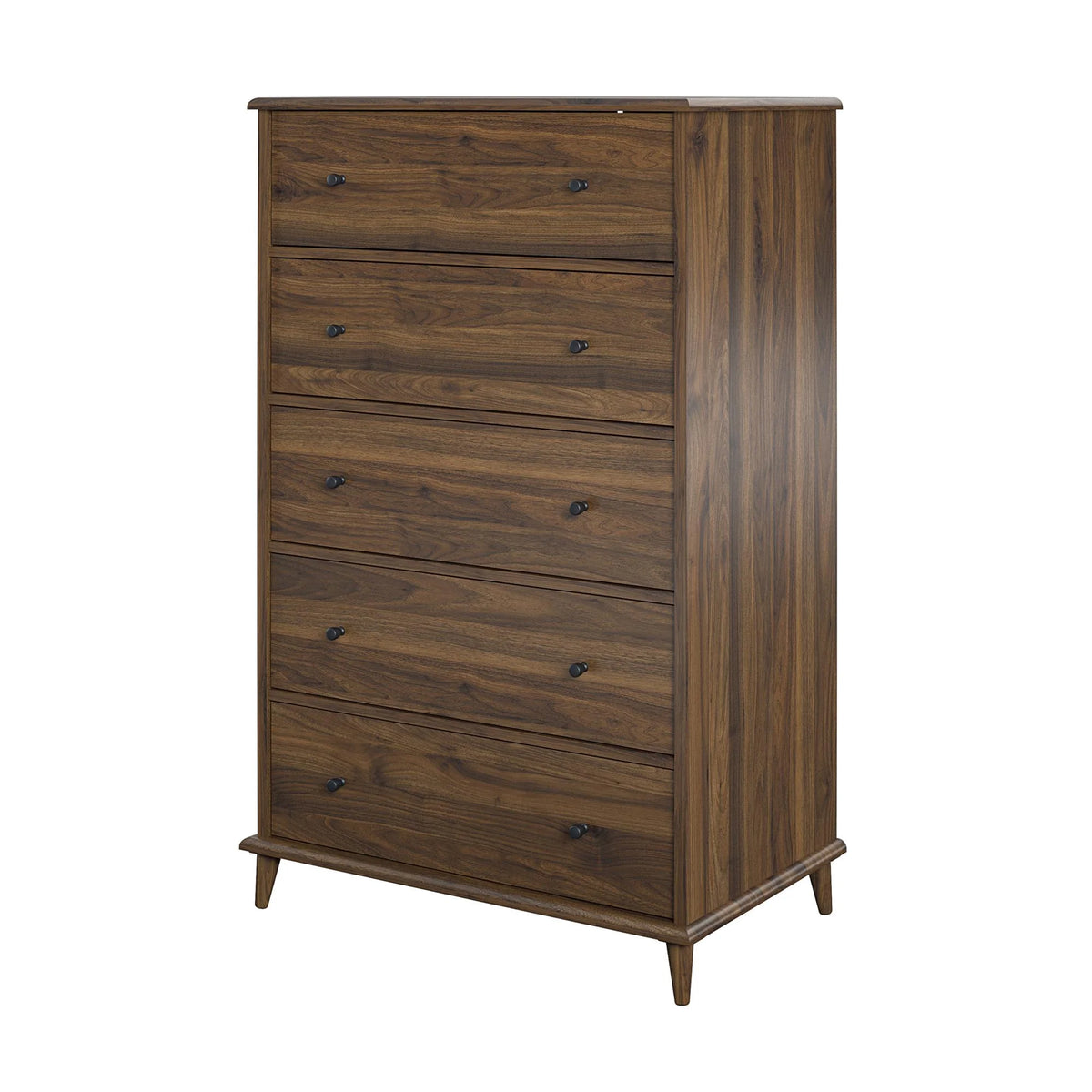 Ameriwood Home Farnsworth 5-Drawer Dresser, Walnut