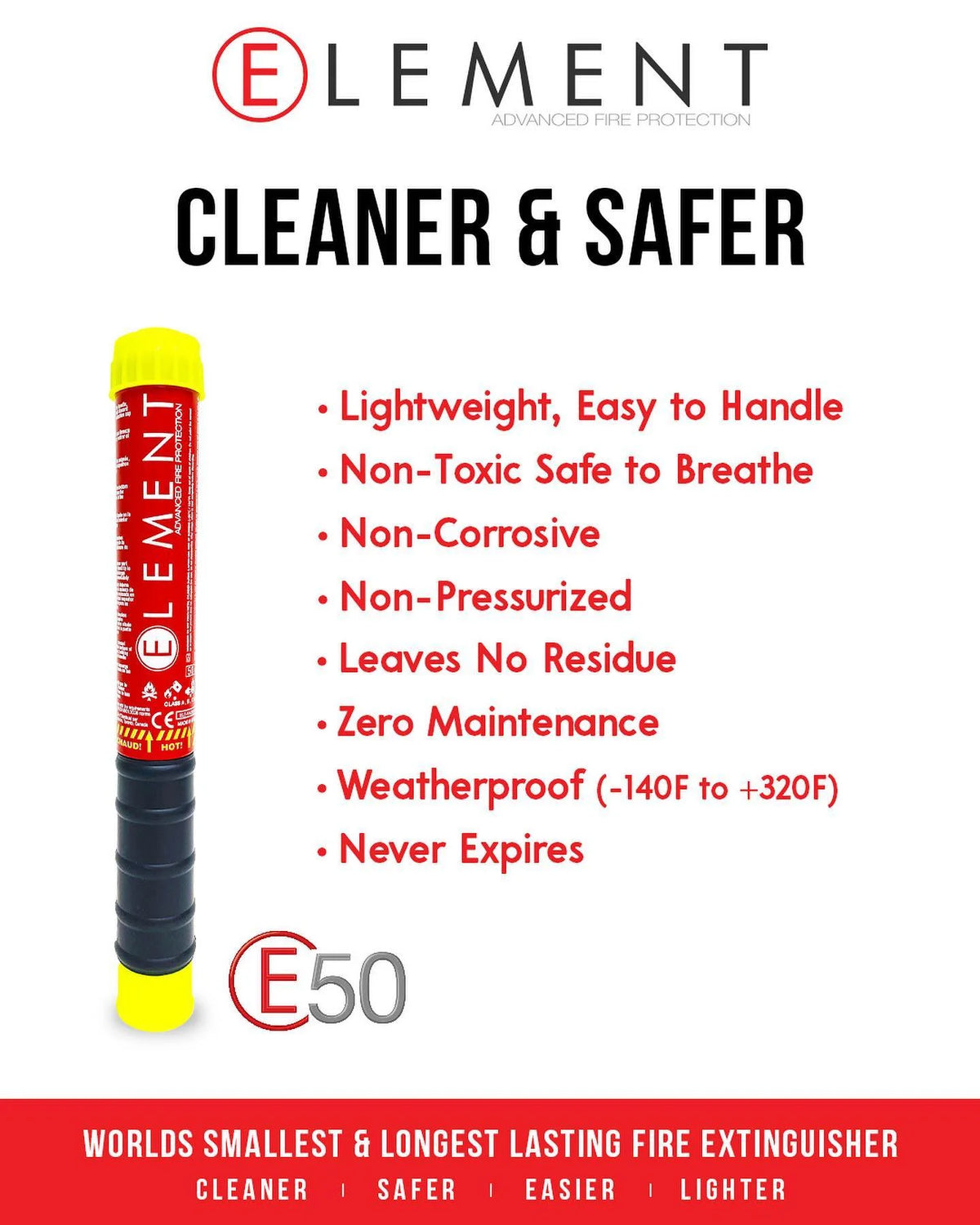 Element E50 Portable Fire Extinguisher