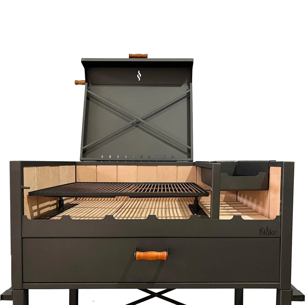 Nuke Delta02  Authentic Argentinian-Style Outdoor Cooking Charcoal Grill, 40"