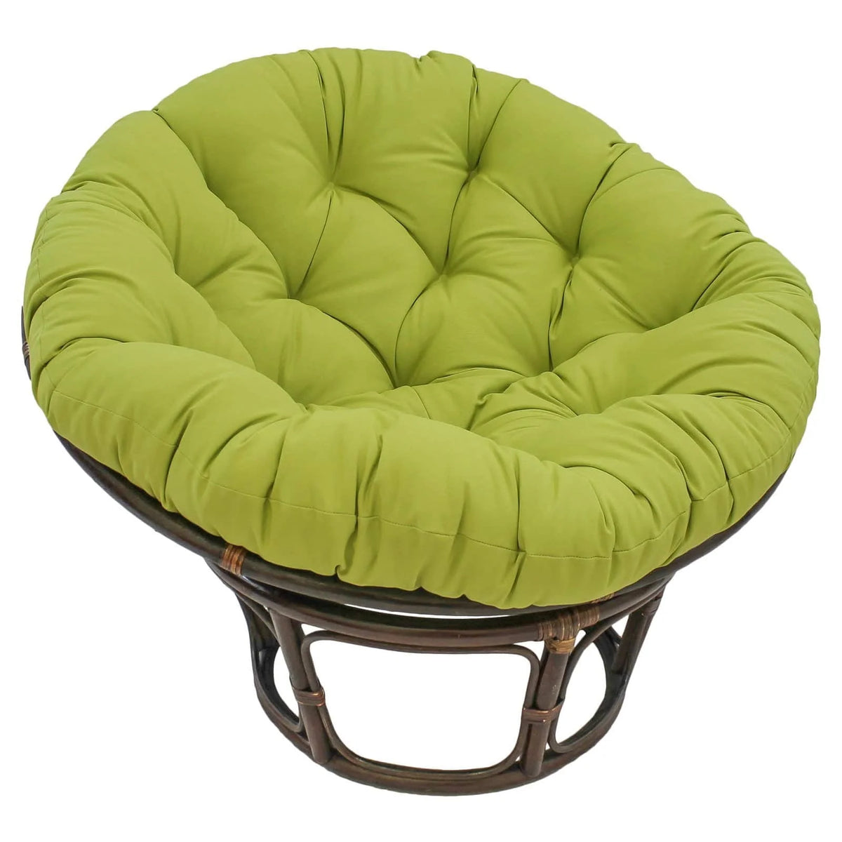 44-inch Solid Twill Papasan Cushion (Fits 42-inch Papasan Frame)-Color:Indigo