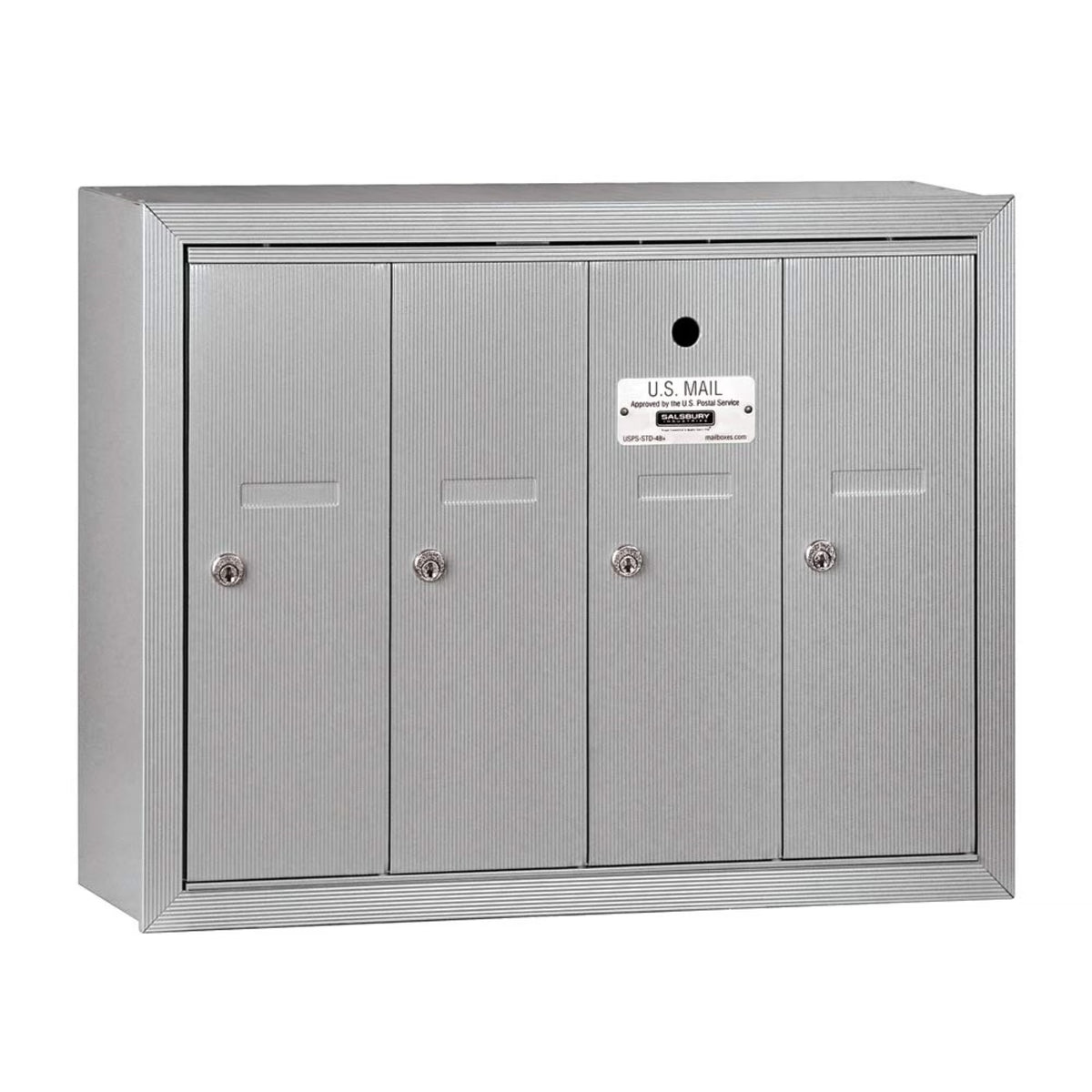 Salsbury Industries Vertical Mailbox,7 Doors,Alum 3507ASU