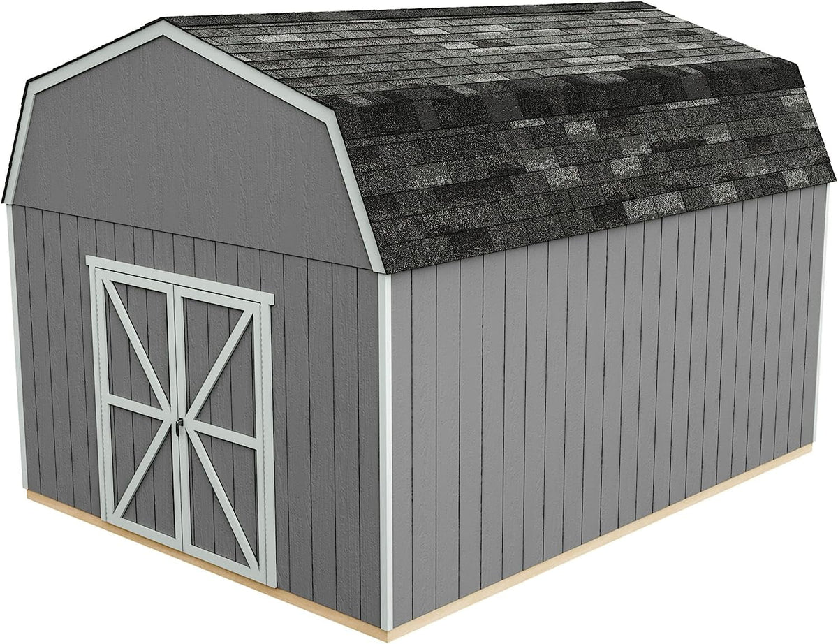 Handy Home Products Hudson 12 ft. x 16 ft. Wood Storage Shed