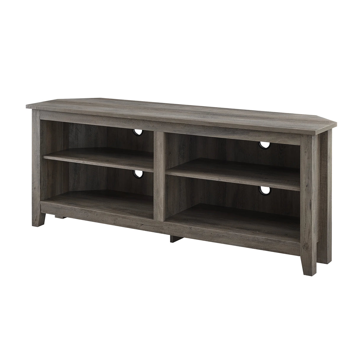 Walker Edison Corner TV Stand Console for TVs up to 64" - Black