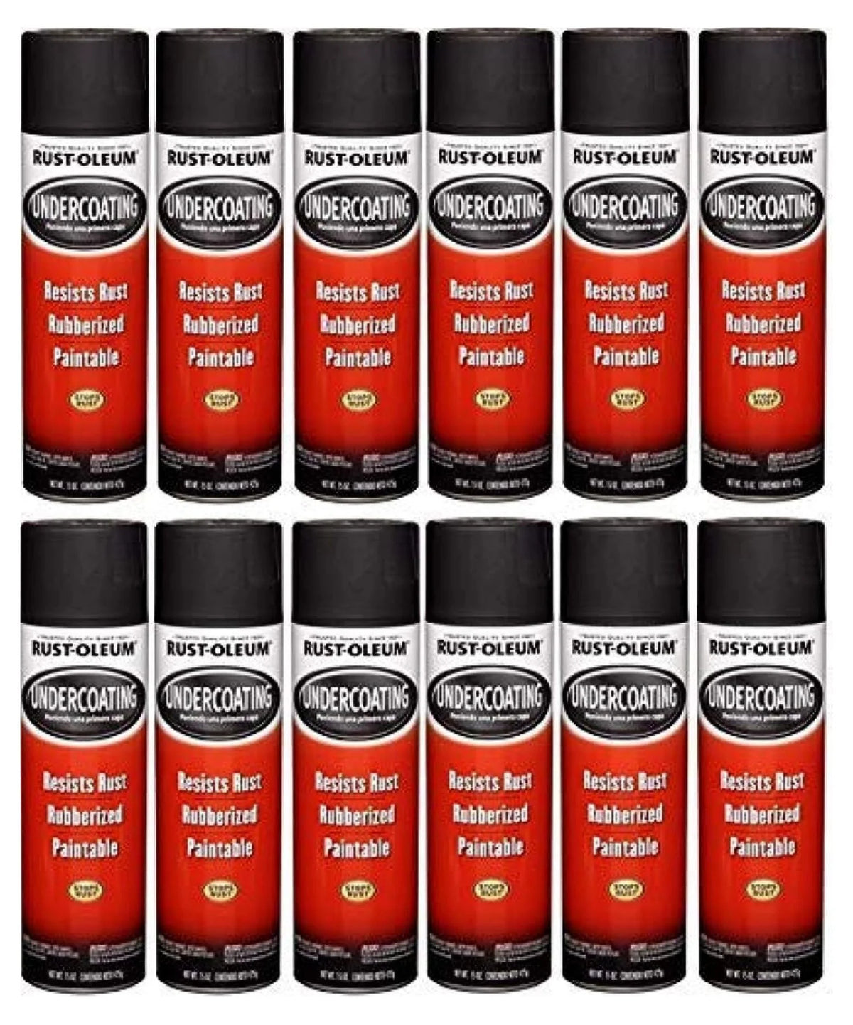 Rust-Oleum Black Undercoating 15 oz. (12 Pack)