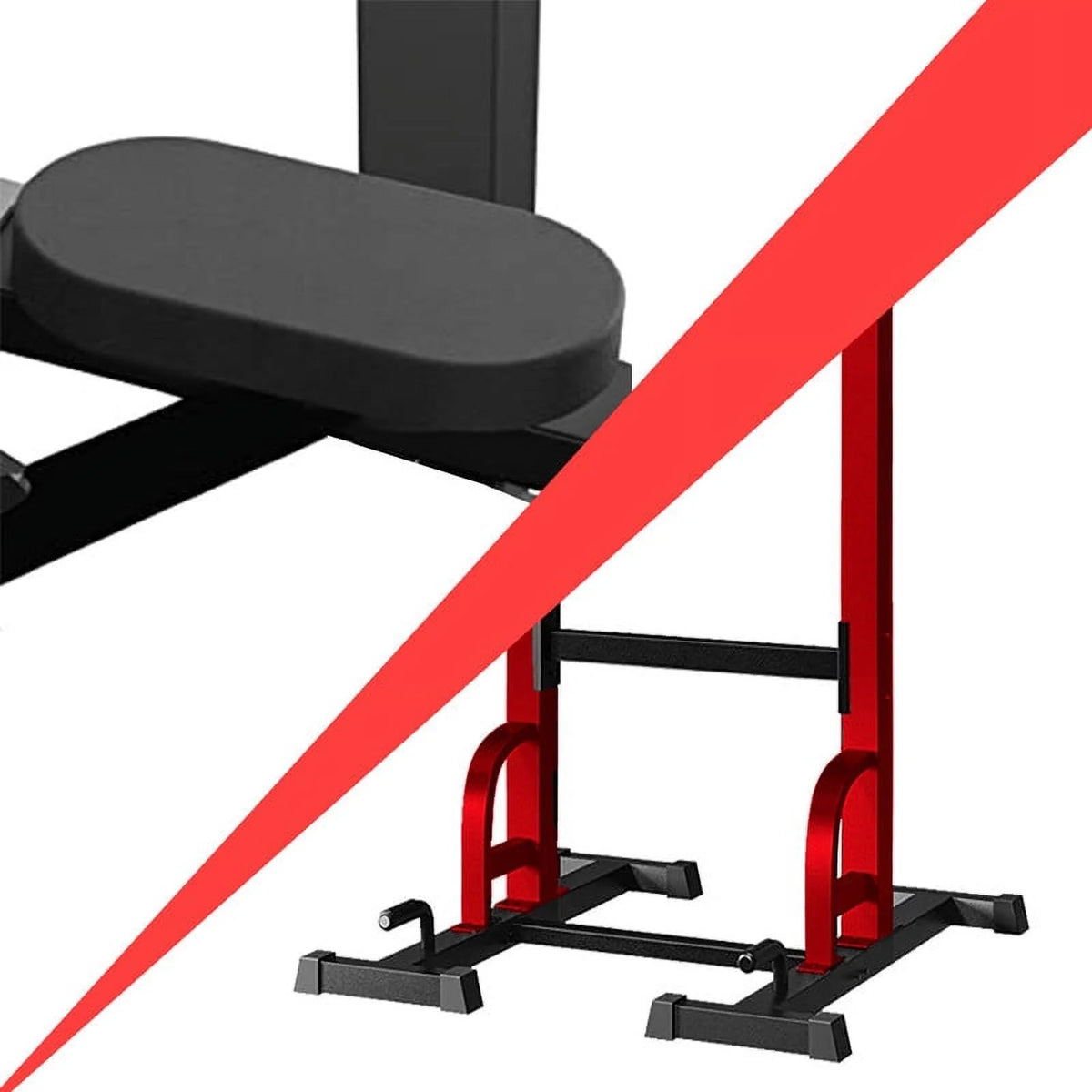 Pull Up Bar for Home Adjustable Height Multifunctional Home Strength Training Fitness Exercise Equipment, Simple Installation, Durable Home Fitness Equipment,Red