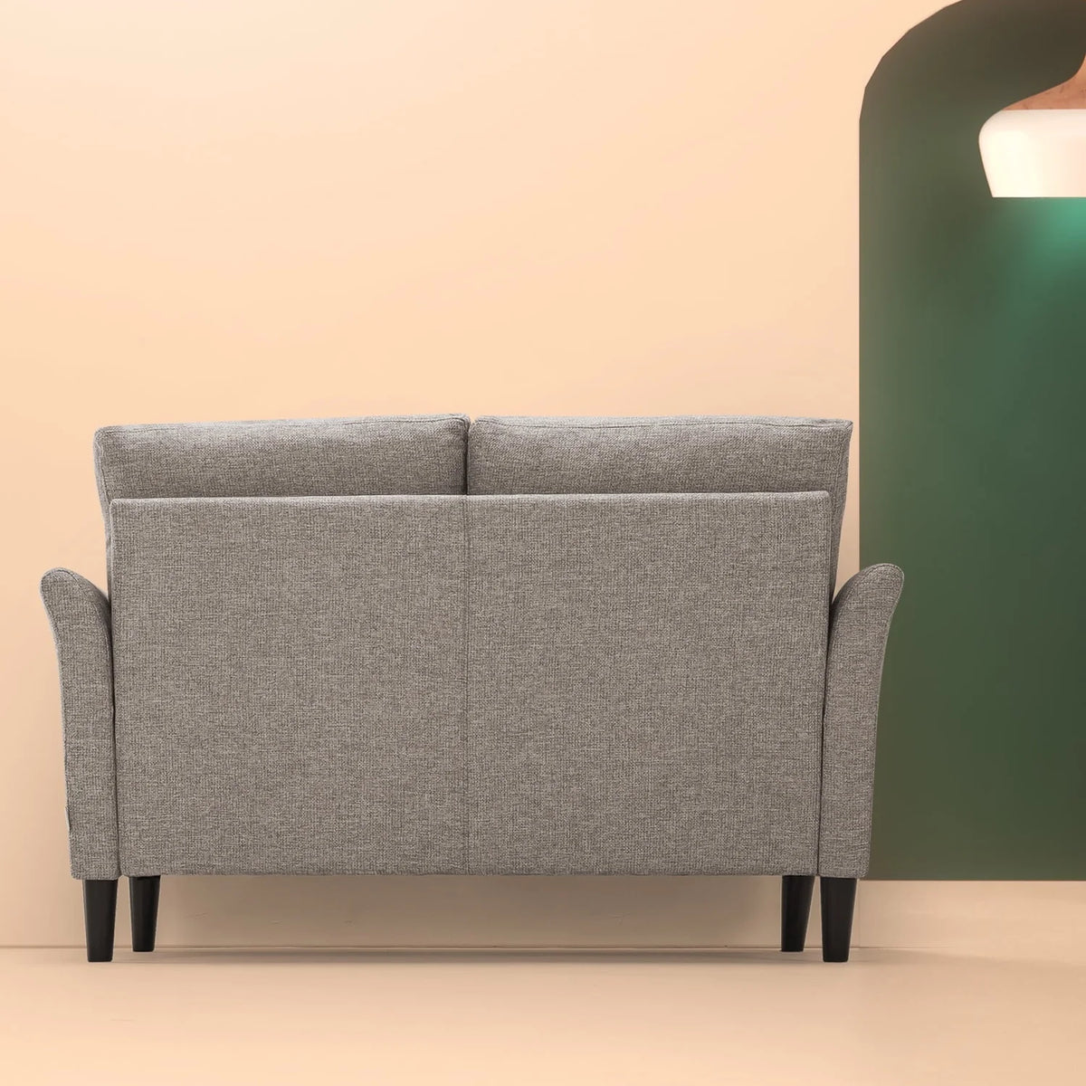Zinus Jackie 2-Seater Loveseat, Soft Grey