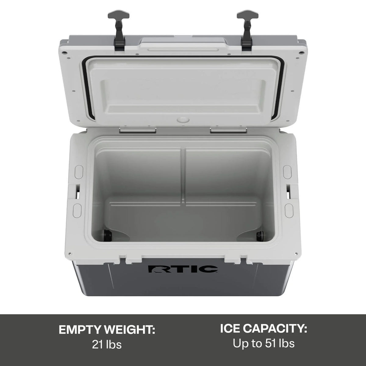RTIC 52 QT Ultra-Light Hard-Sided Ice Chest Cooler, Fits 76 Cans, Trailblazer