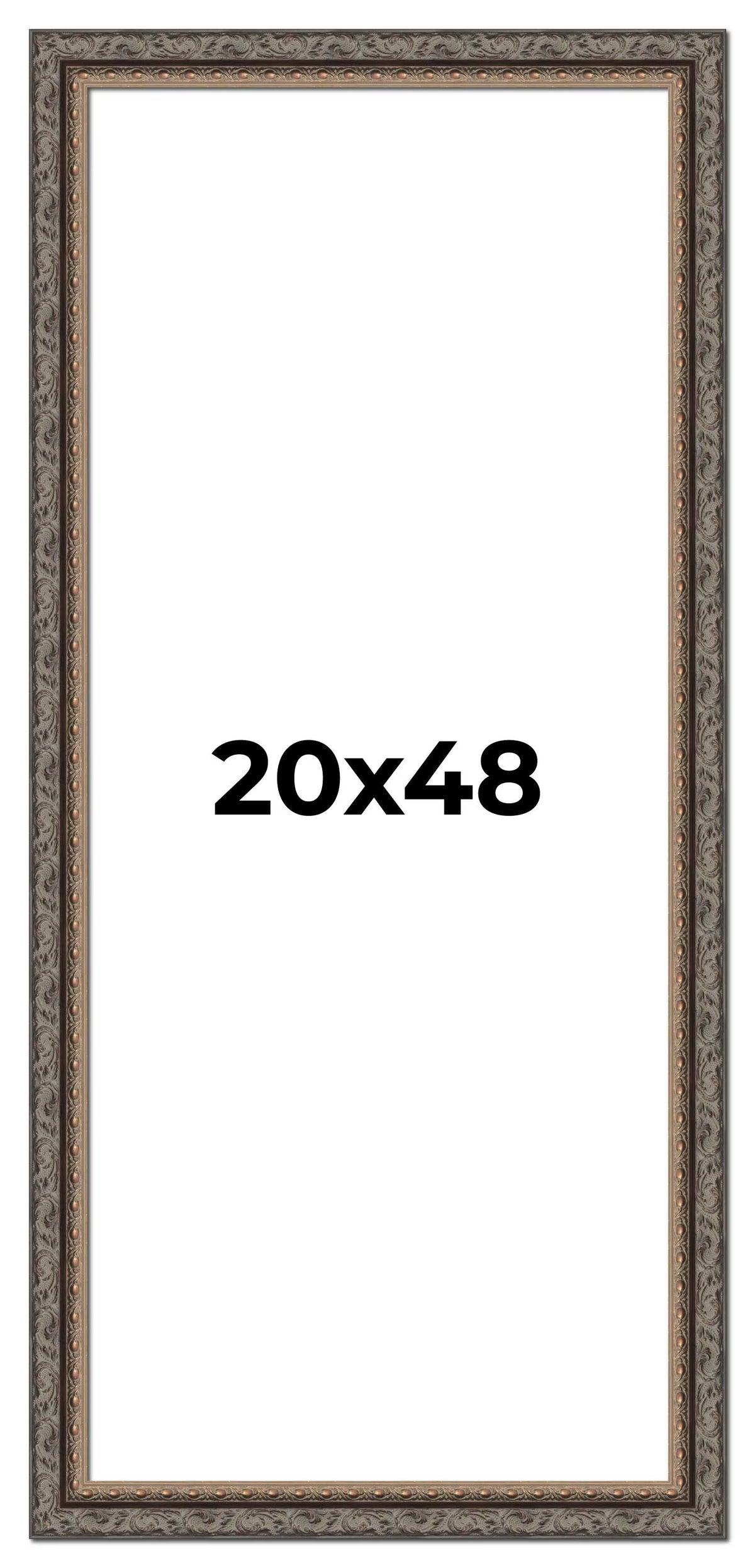 20x48 Frame Black Passaggi Solid Wood Picture Frame Width 1.5 Inches | Interior Depth 0.5 Inches |
