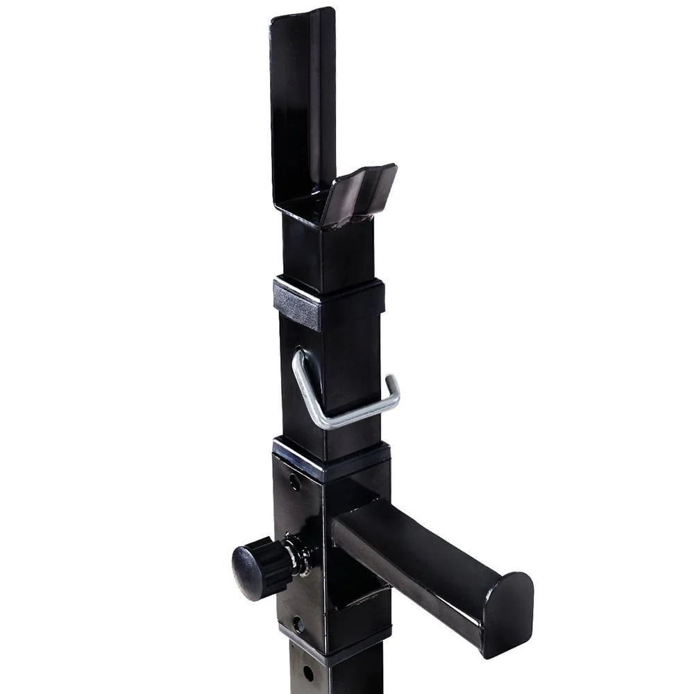 Ktaxon Pair of Standard Solid Barbell Bench Adjustable Steel Squat Rack Stands for Gym Workout Exercise
