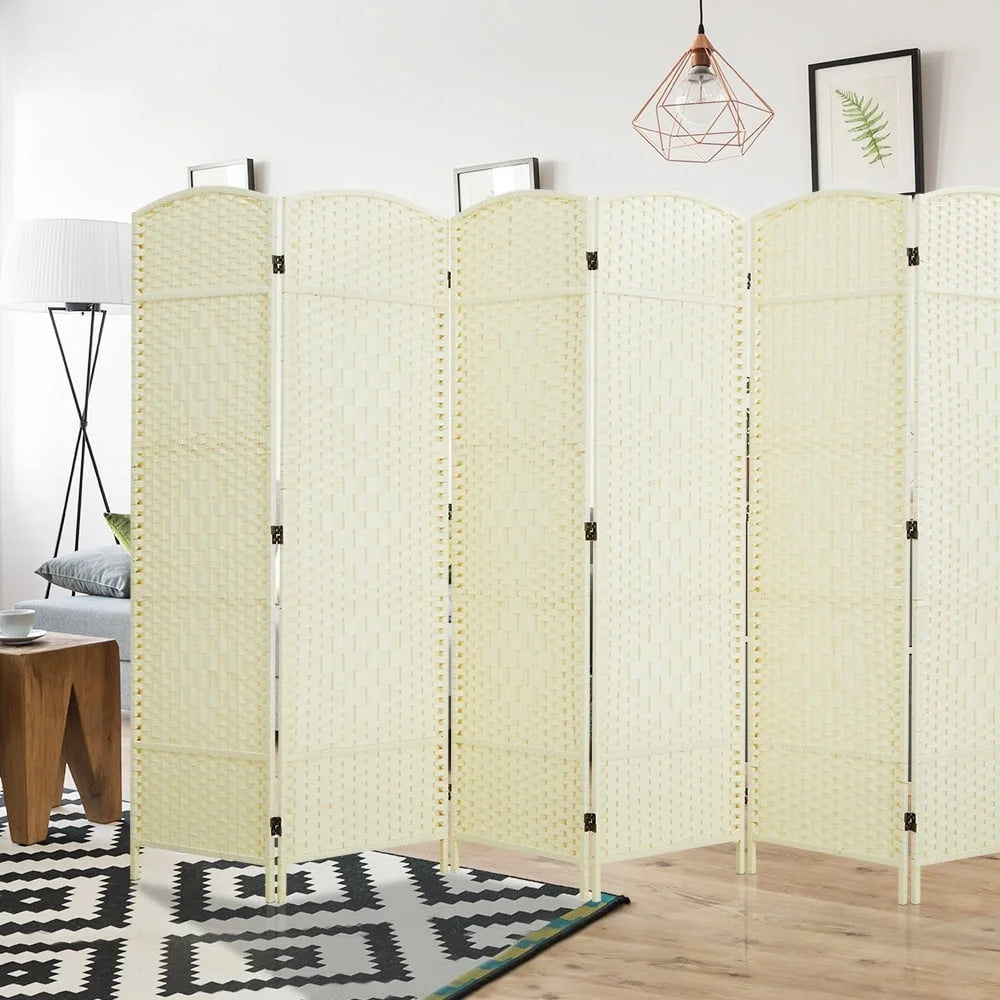 Jostyle Room Divider 6ft. Tall Extra Wide Privacy Screen, Folding Privacy Screens Freestanding Nature