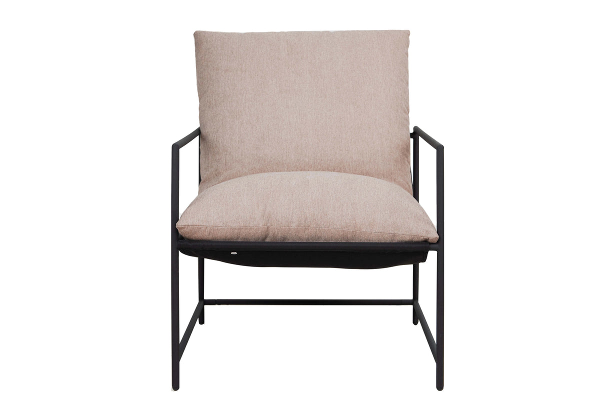 Mainstays Metal Framed Sling Accent Chair, Oatmeal